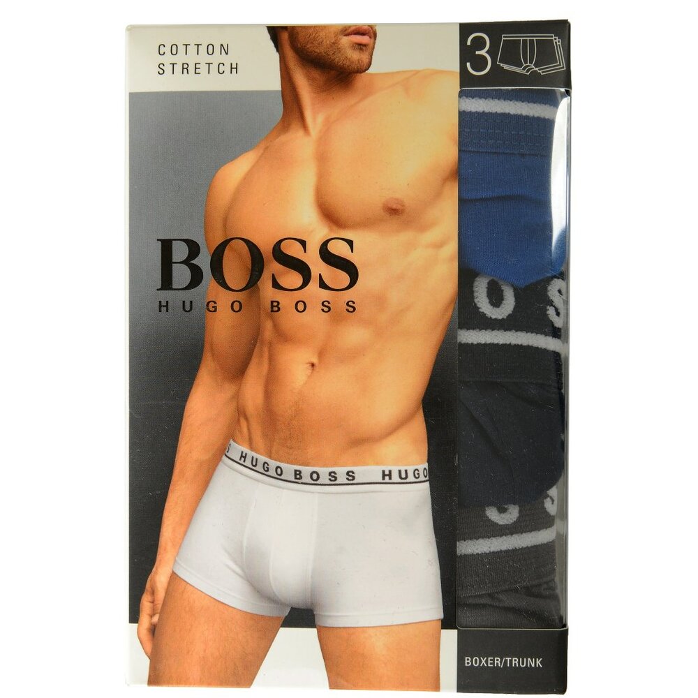 Hugo Boss Men's "Boxer 3P BM" 3 Pack Stretch Boxer/Trunk Underwear US 2XL IT 56